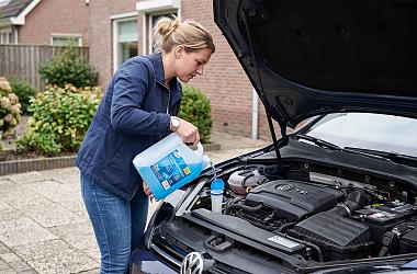 ruitenwisservloeistof bijvullen in de auto