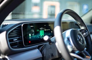 dashboard van een elektrische auto
