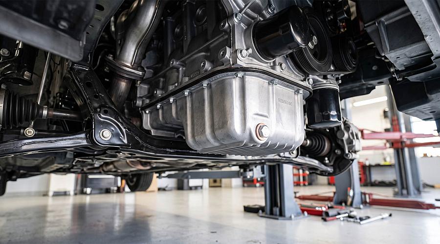 carterpan onder de auto